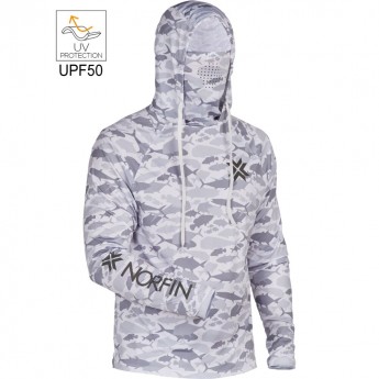 Джемпер NORFIN SUN PRO GUARD HOODIE GRAY р.L Джемпер NORFIN SUN PRO GUARD HOODIE GRAY р.L
