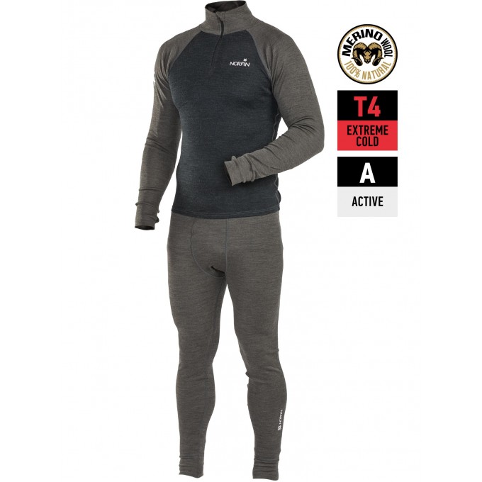 Термокомплект NORFIN NATURAL HEAT MERINO 01 р.S 3095001-S Термокомплект NORFIN NATURAL HEAT MERINO 01 р.S 3095001-S